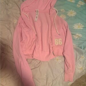 PINK Victoria's Secret Light Pink Hoodie Sweater